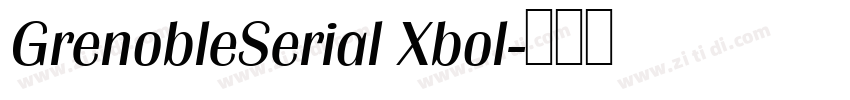 GrenobleSerial Xbol字体转换